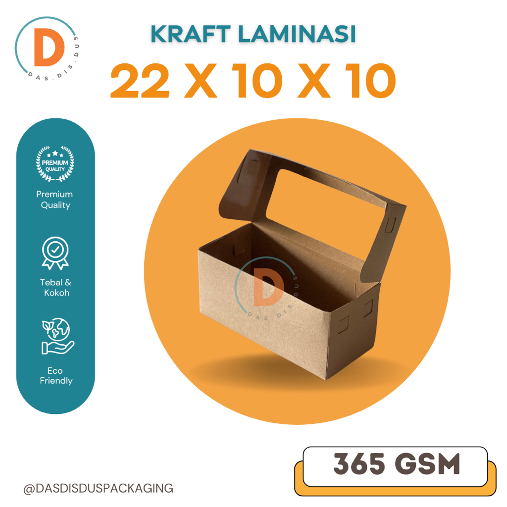 

Dus/ Kotak Roti Bakar Dus Donat Roti Box Kraft Coklat Jendela 22x10x10