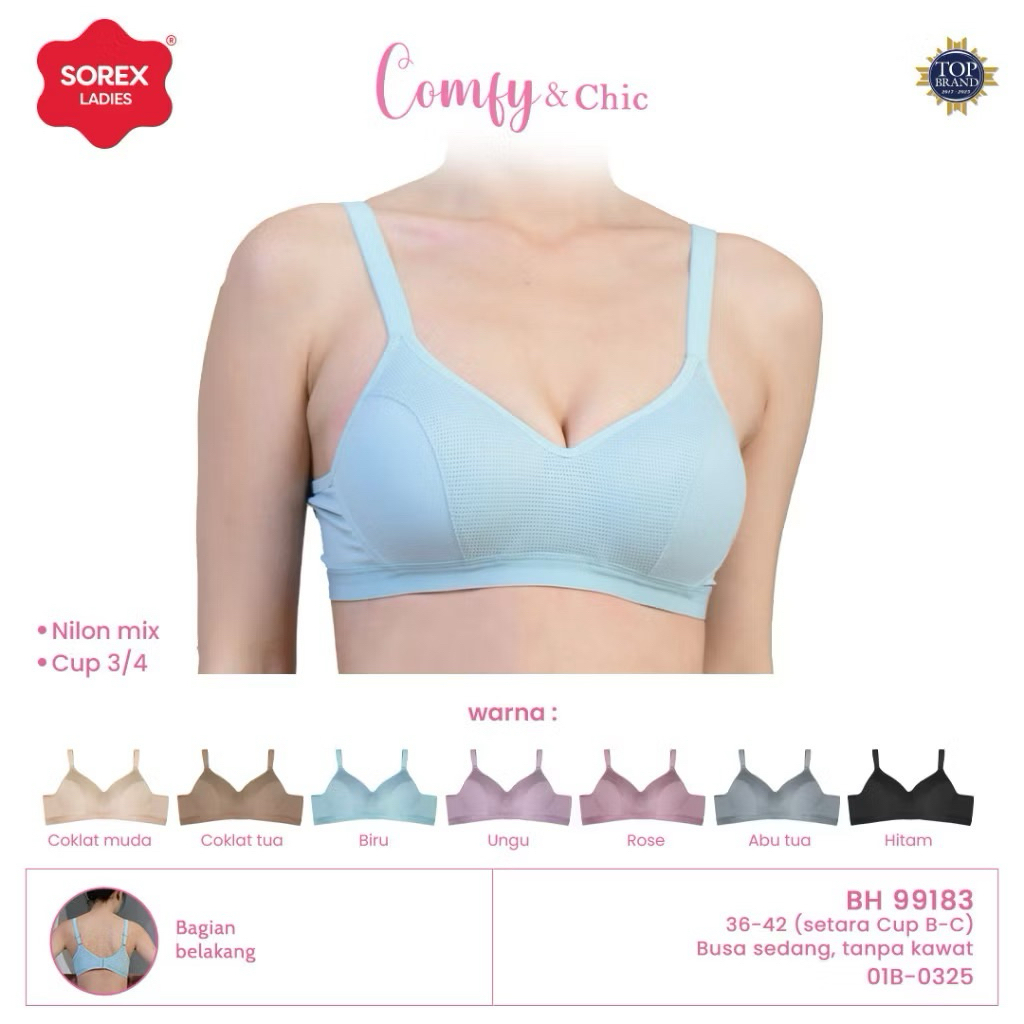Sorex bh tanpa kawat bra 99183