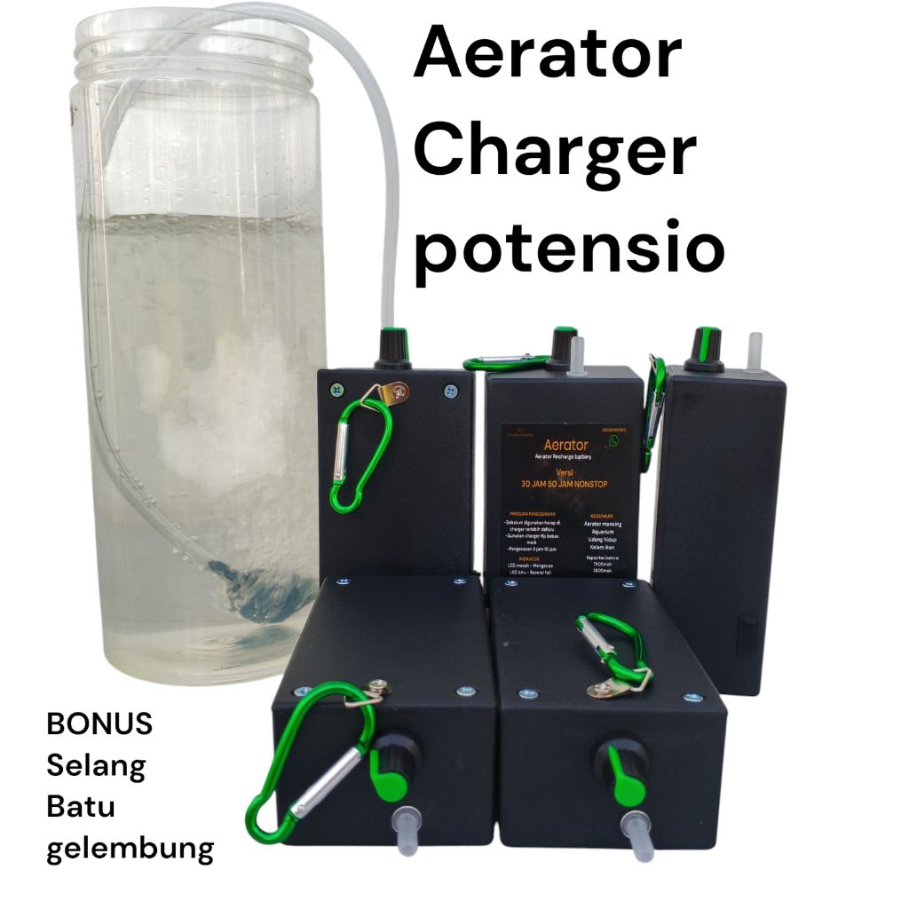 Aerator cas 30-50 jam potensio Oksigen udang hidup Aerator udang hidup Aerator baterai Aerator manci