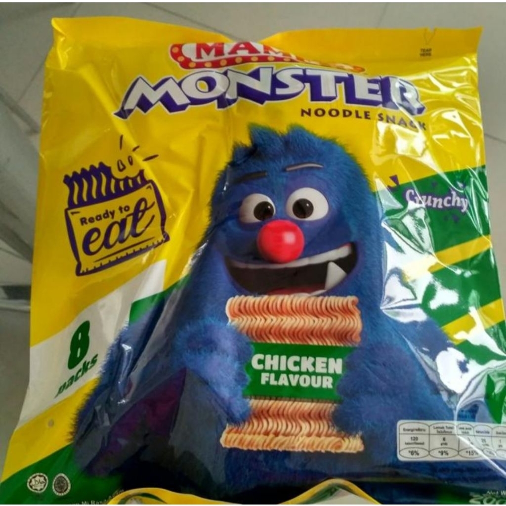 

Mamee Monster rasa Ayam isi 8 pcs
