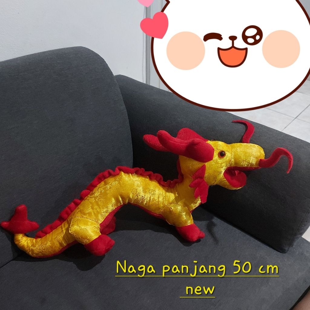 Boneka naga 50cm shio naga dragon panjang