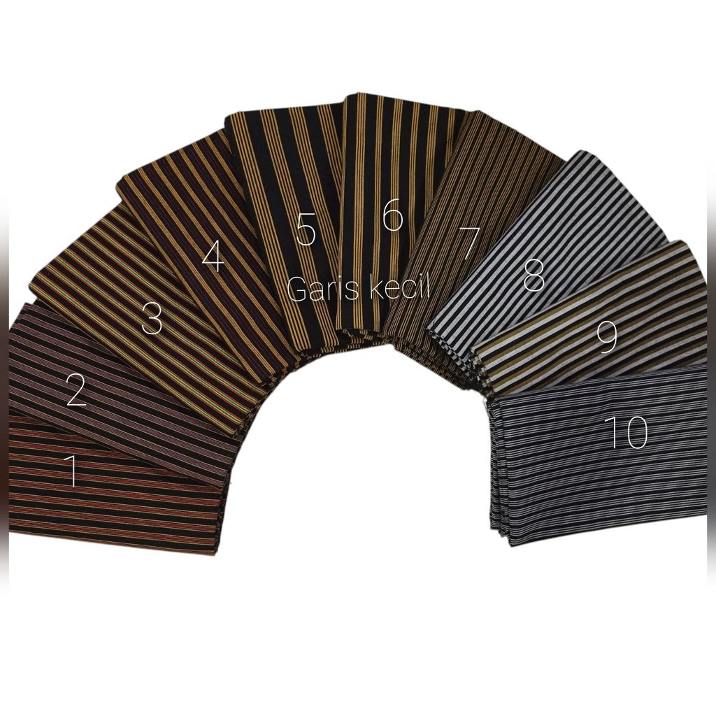 Kain Tenun Lurik Garis Monokrom Prasojo