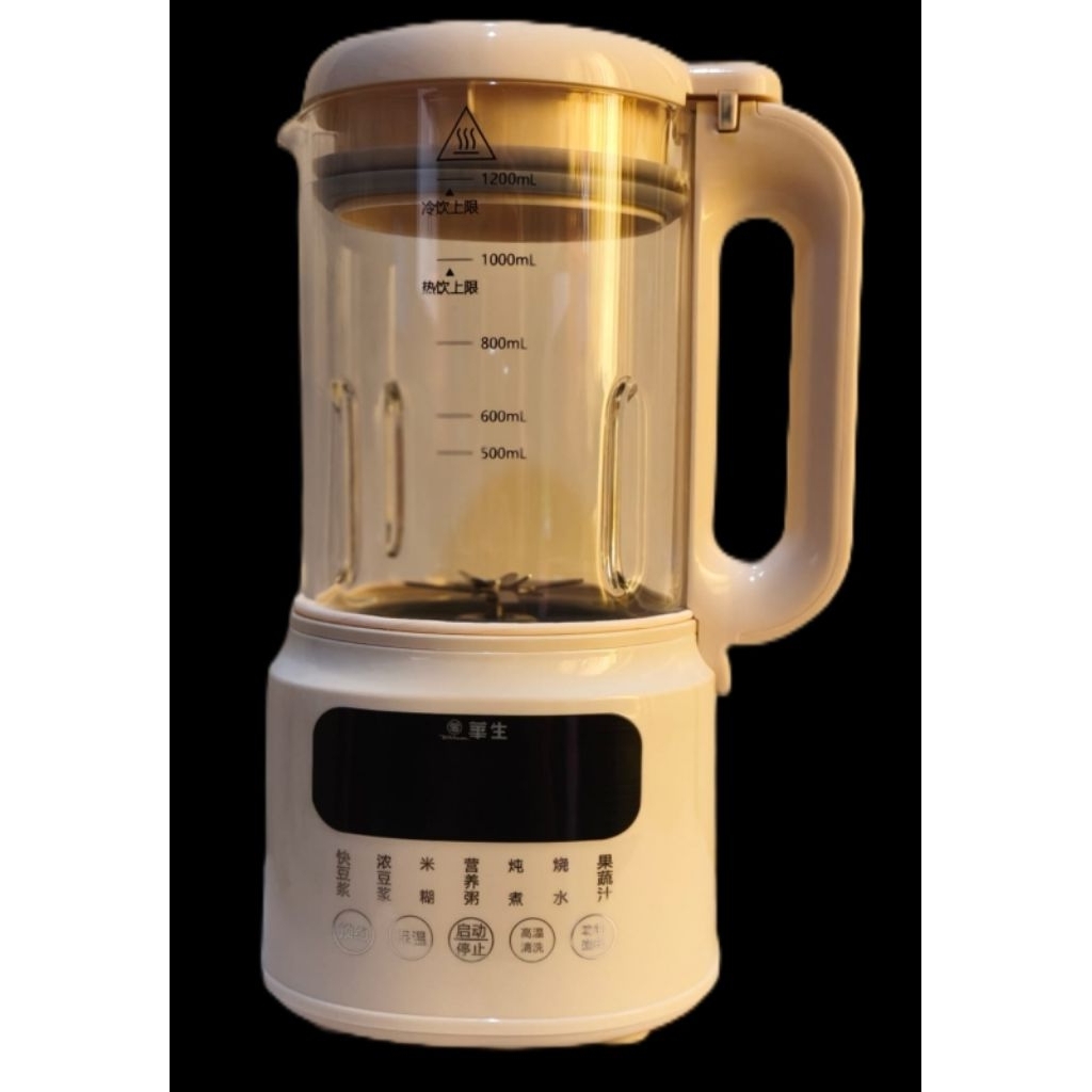 Blender susu kacang dari kaca