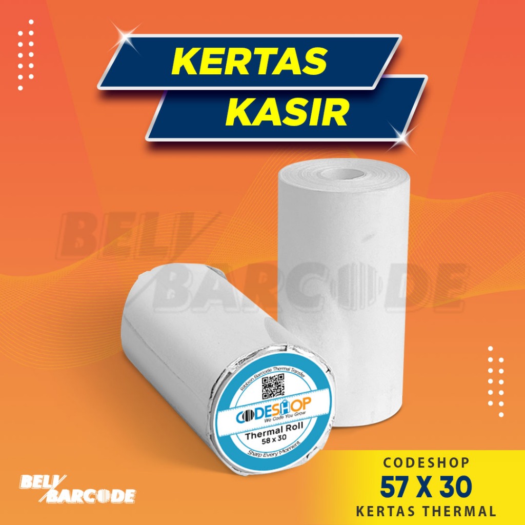 

Kertas Thermal 58 x 30 Struk Edc
