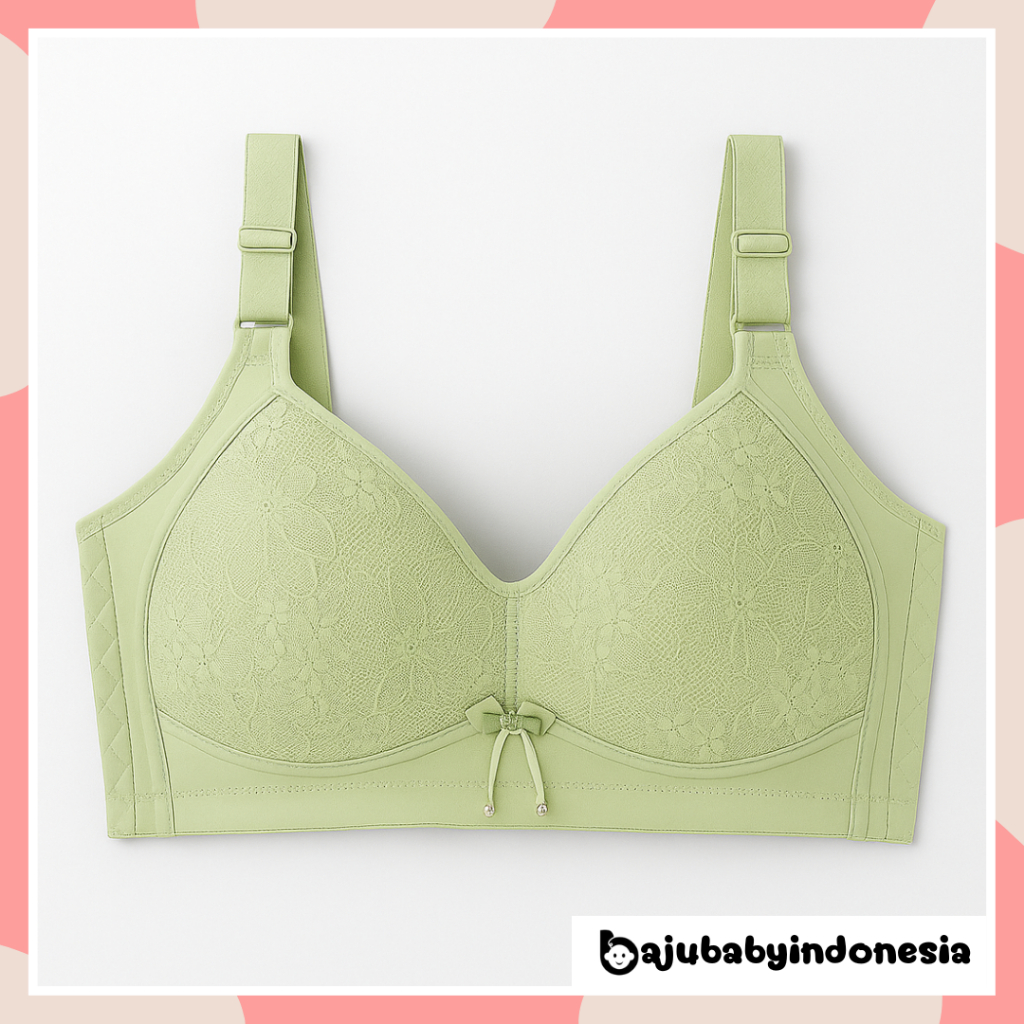 BBI Bra premium big size perempuan tanpa kawat bra wanita jumbo pakaian dalam dewasa sexy cup C ukur