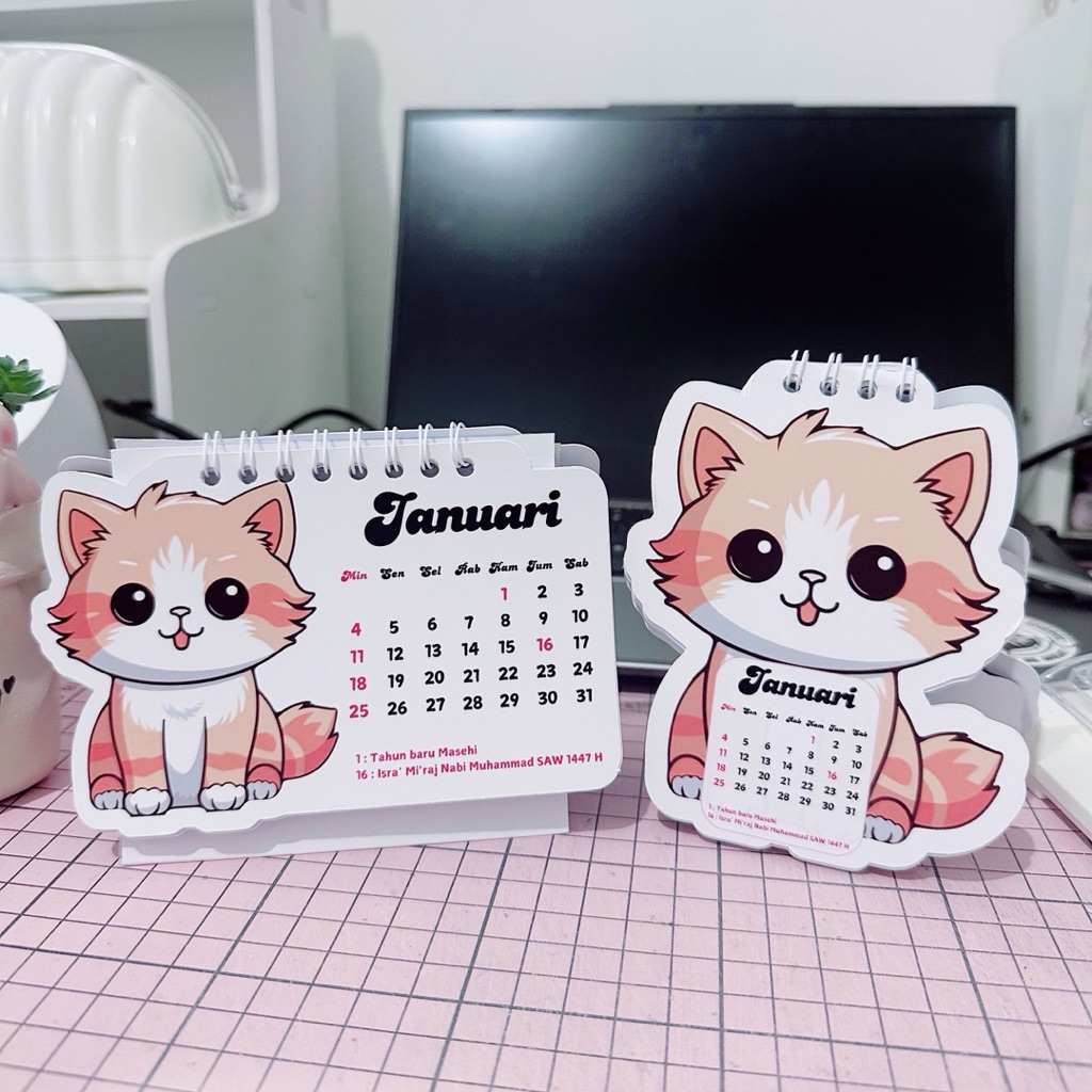 

Kalender Meja 2026 Kucing