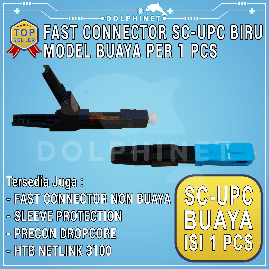 Fast Connector SC UPC Fiber Optik Model Buaya 1 Pcs Fast Konektor SC/UPC Fiber Optic Buaya Fast Conn