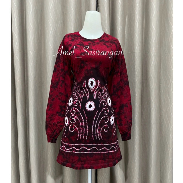 [READY] Kaos Tunik sasirangan merah putih kemerdekaan 17 agustus by Amel_Sasirangan
