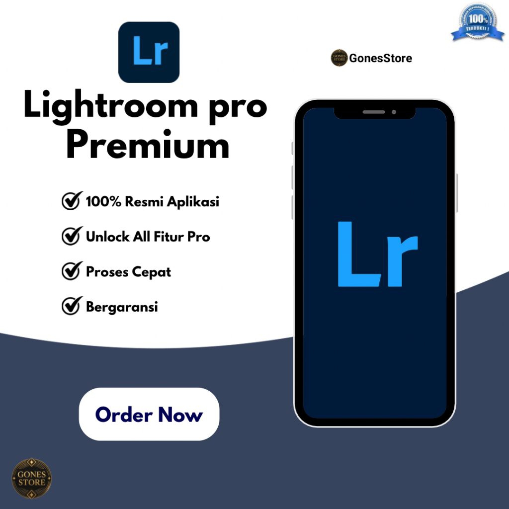 LIGHTROOM PRO PREMIUM (1 Tahun) | Android/IOS/Web | Bergaransi