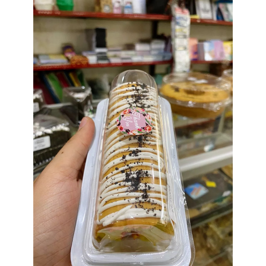 Mika Mochi Mika Bolu Gulung Mini 13 cm Coklat Putih Pink