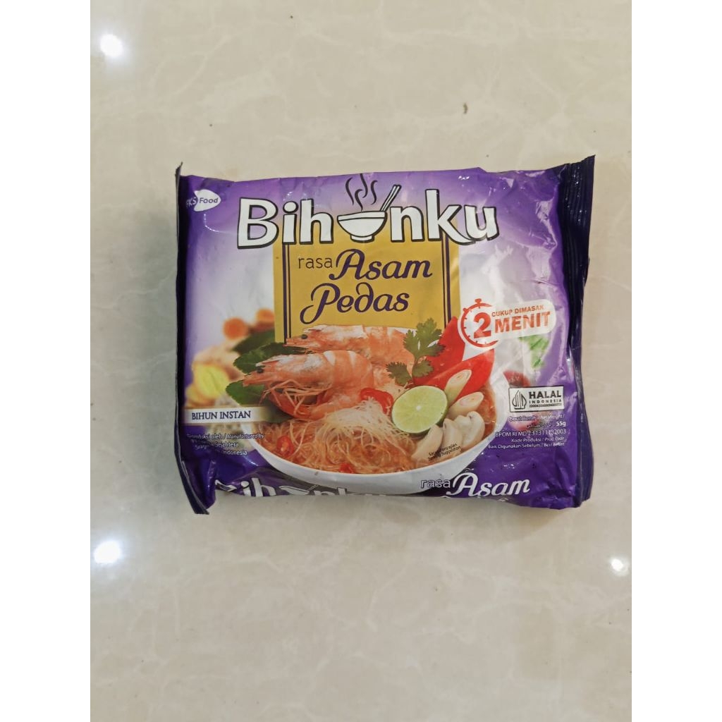 

BIHUNKU all varian ukuran 55gr kemasan lecek