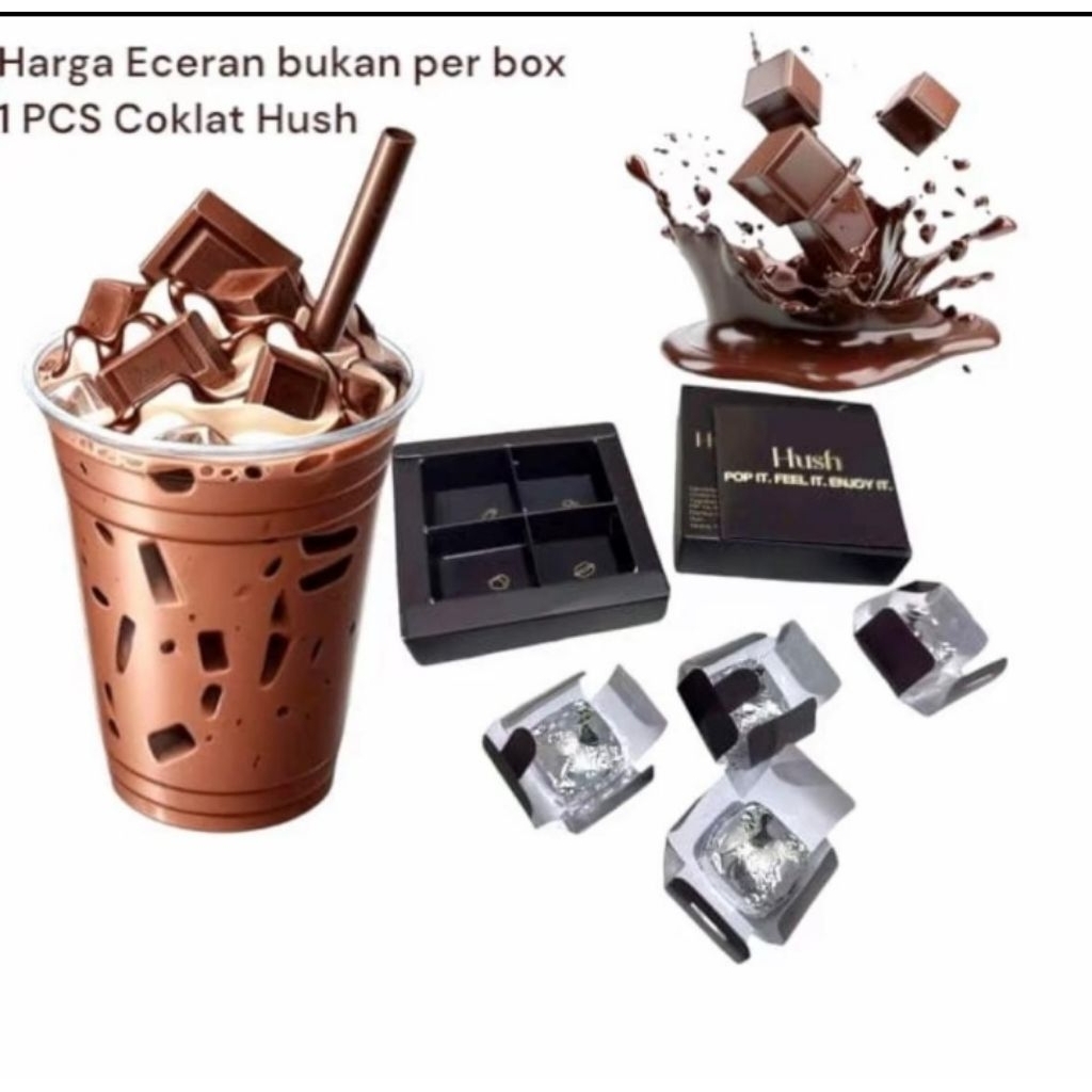 

Coklat hush coklat eceran 1 pcs cemilan manis