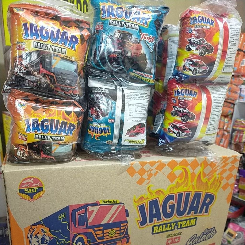 SNACK  JAGUAR RALLY TEAM (Snack Berhadiah Bila Beruntung) (10 bungkus)