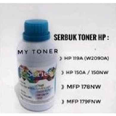 Serbuk Toner Compatible Printer 119a 150a 150nw MFP 178nw 279fnw w2091a cyan w2090a 65gram