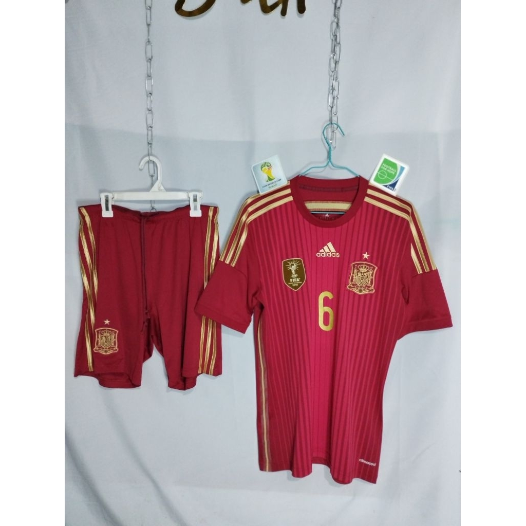 Jersey Spanyol Home Merah 2014 *OriginaL