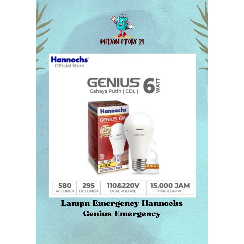 Lampu Emergency Hannochs Genius Emergency