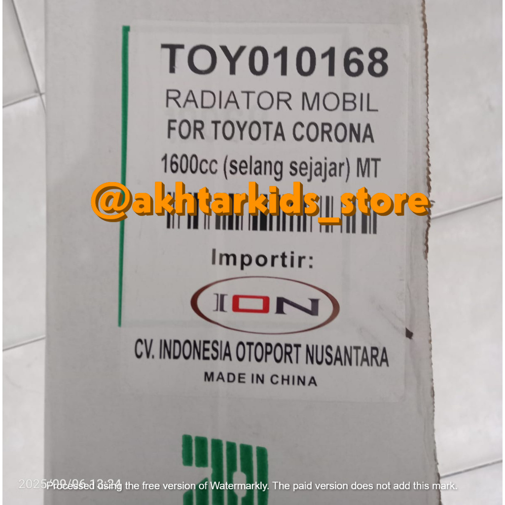 Radiator Corona Absolute 1600cc Manual Runner