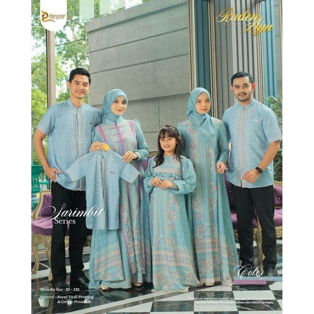 SARIMBIT SPESIAL LEBARAN 2026 RADEN AYU BY DENIZER (BISA REQUEST SIZE ) || WARNA BABY BLUE