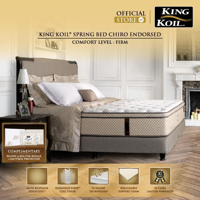 King Koil Kasur Springbed Chiro Endorsed (Mattress Only) - 180 x 200