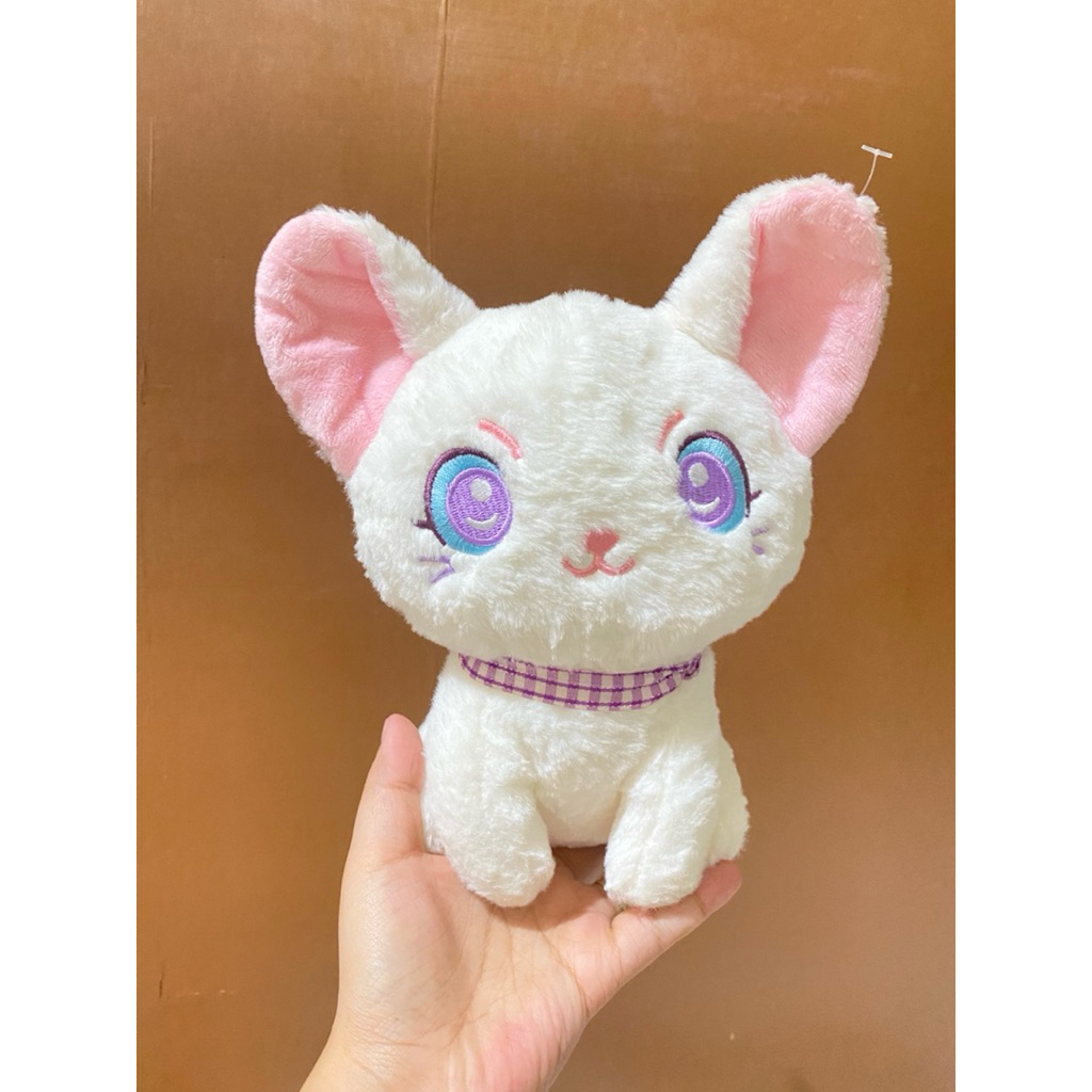 Boneka Karakter Kucing Putih size 22cm / Boneka Kucing / Boneka Bentuk Kucing Lucu / Boneka Kucing P