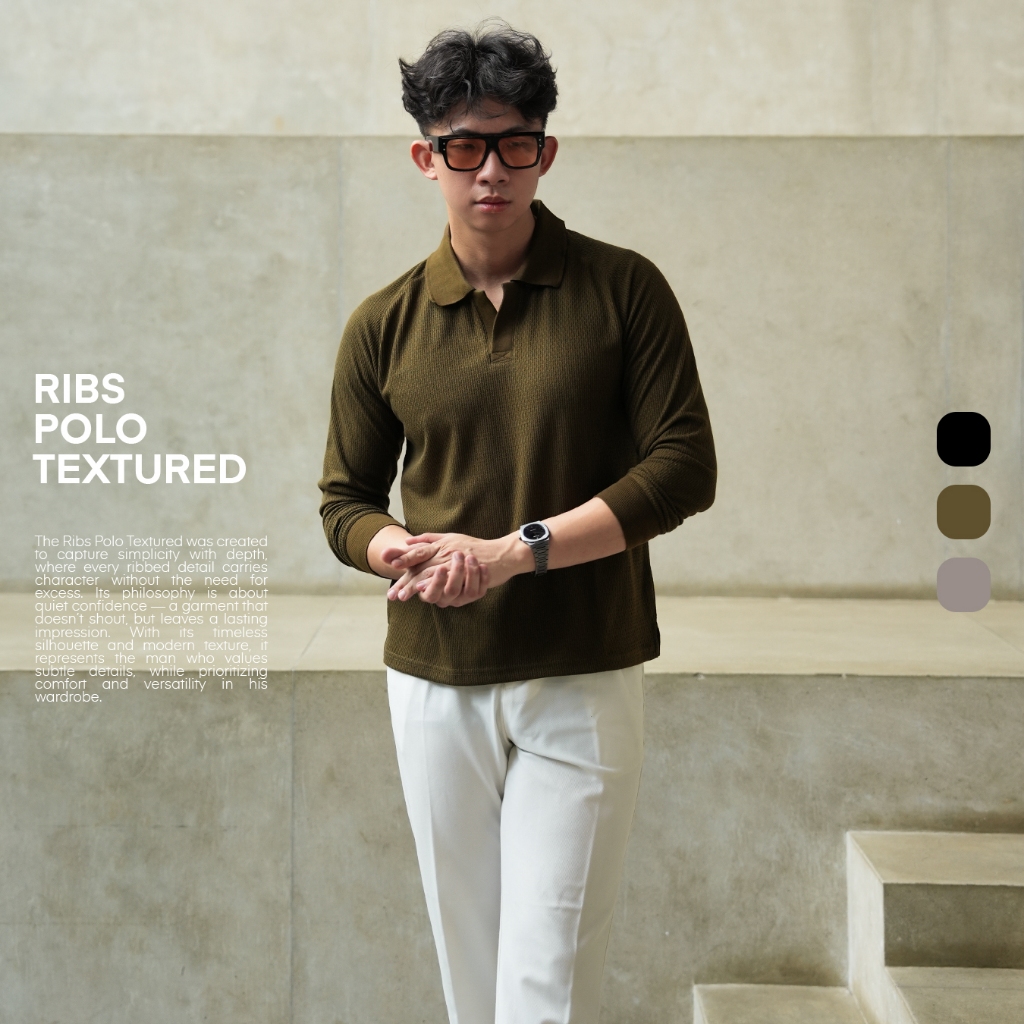 Ribs Polo Textured SIGNORE