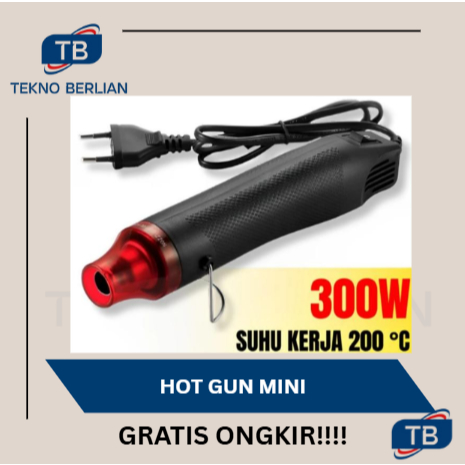 Mini Hot Gun Heat Gun Low Watt 300 Watt HotGun Alat Pemanas Heatgun