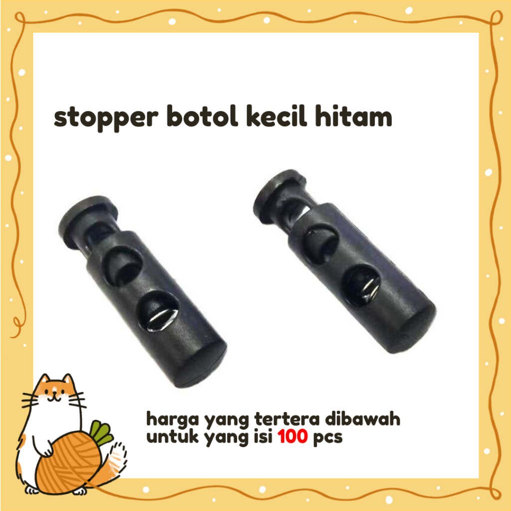 stopper botol kecil/ stopper hitam