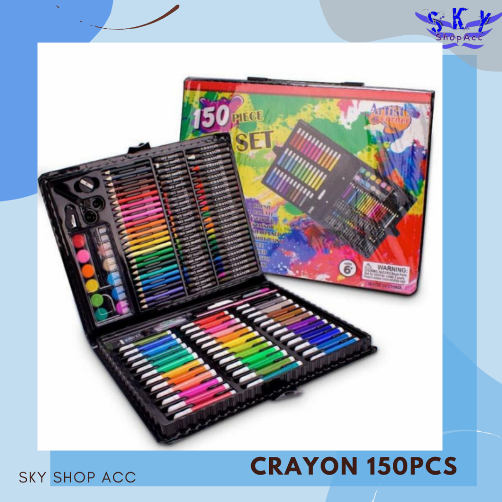 

Crayon Art Set 150 Pcs Pensil Warna Full Set