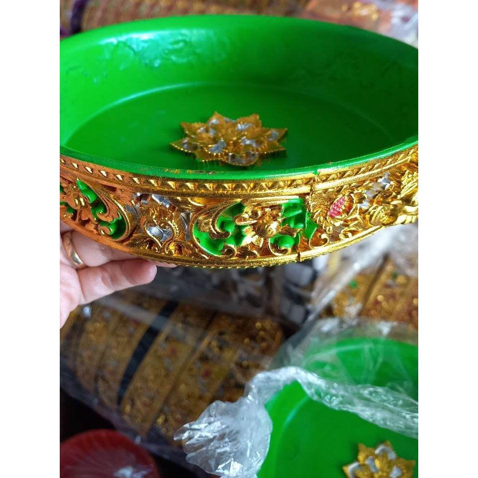 Bokor Bali 20cm Bulat dan Kotak free buble wrap