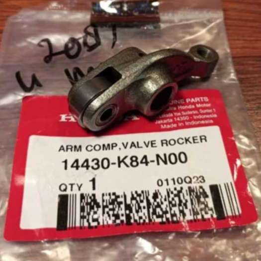 PIANO KLEP/ROCKER ARM CRF150L/VERZA/ MEGAPRO MONO 14430K84N00  ARM COMP VALVE ROCKER ORIGINAL HONDA 