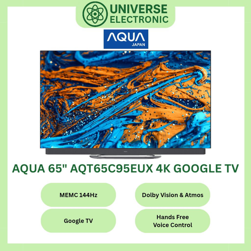 AQUA 65C95EUX / AQT65C95EUX / 65C95 4K OLED GOOGLE TV 65 Inch