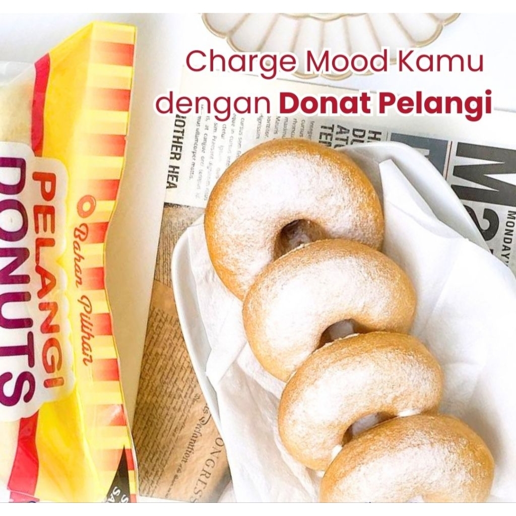 

Donuts pelangi besar isi 10 | donat pelangi jumbo isi 10 | donat pelangi gula putih | donat kentang free gula halus