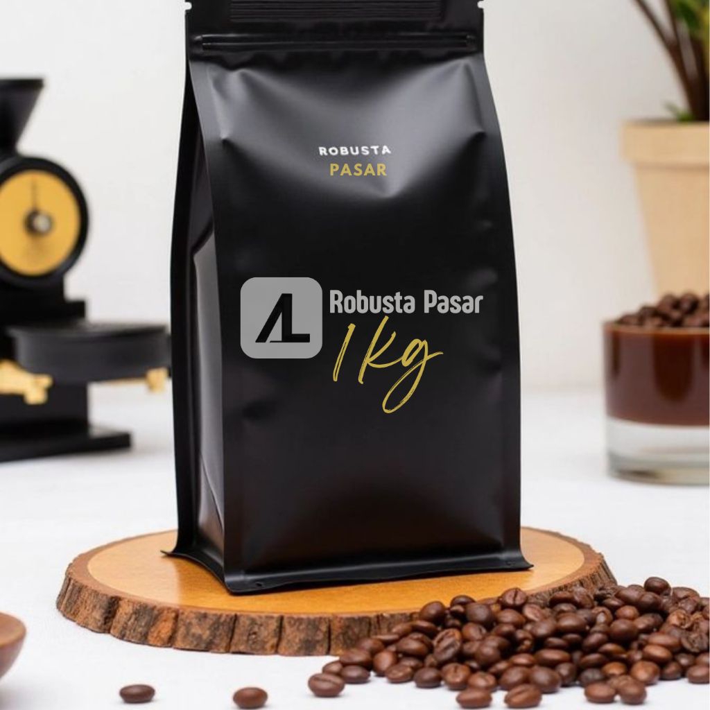 

Kopi Robusta Java 1 Kg Biji Atau Bubuk Roasting Medium to Dark Kemasan 1Kg / Kopi Robusta Dampit Kualitas Premium (Kemasan 1Kg)