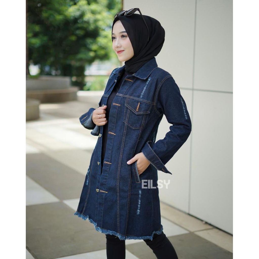 Jaket Jeans Wanita Jaket Mantel Jaket Tunik