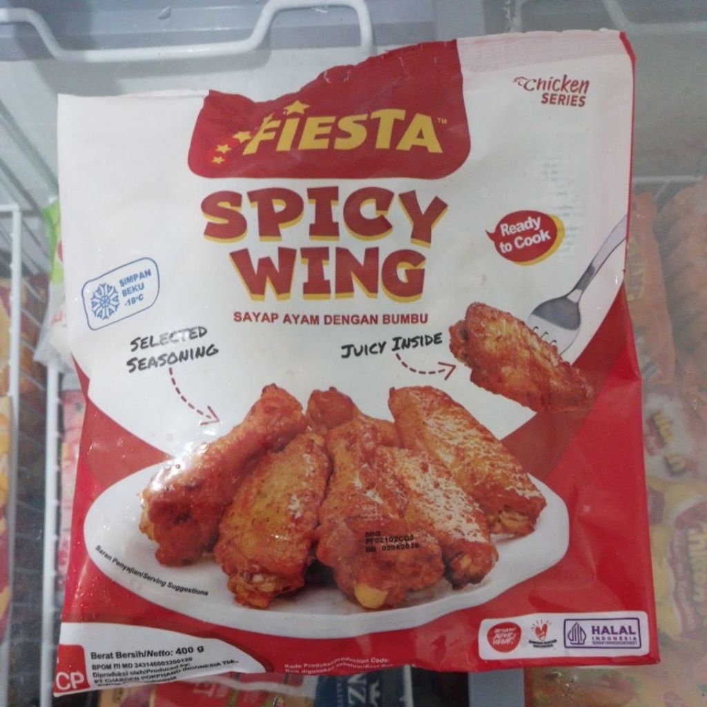 

Fiesta Spicy Wing 400GR Sayap Ayam Pedas