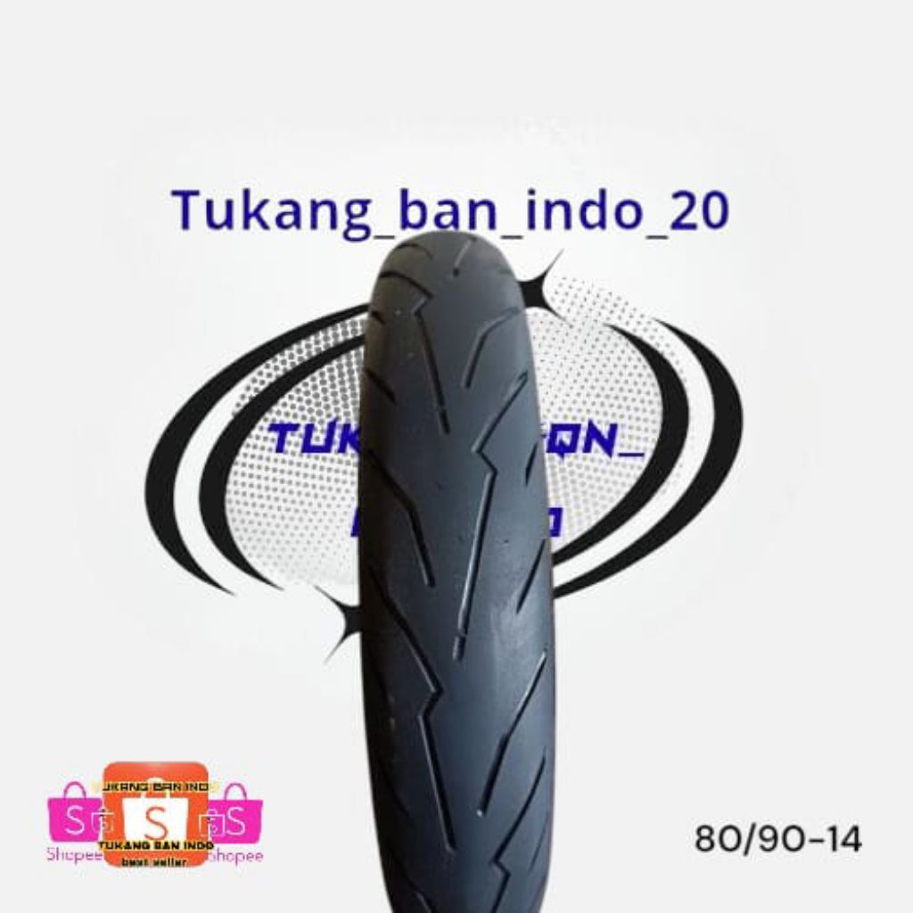 ban res compon diablo roso ukuran 80/90-14 merek diablo roso tubles