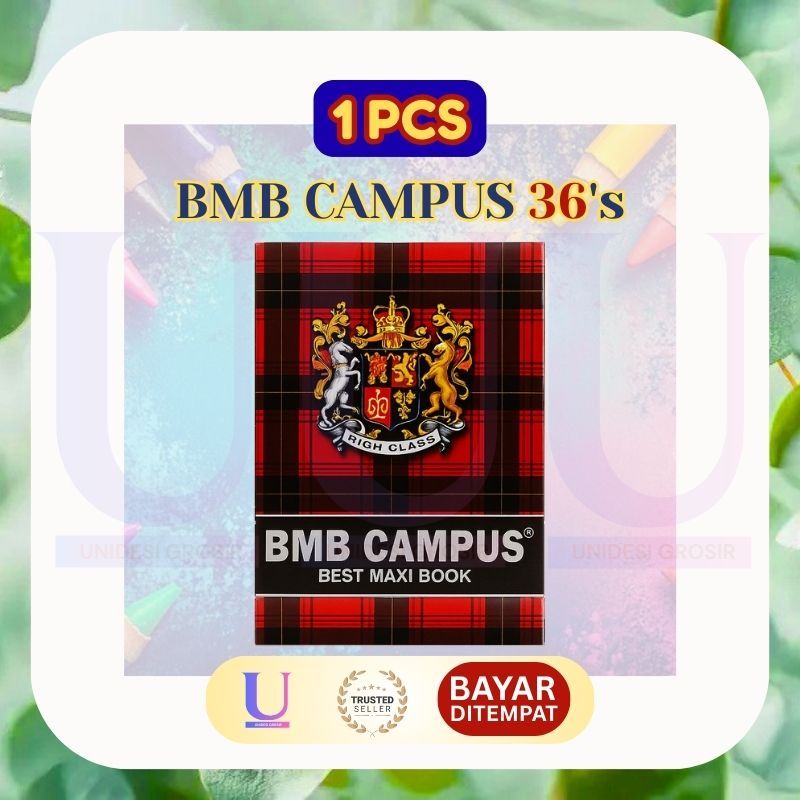 

[1PCS] Buku Tulis BMB Campus 36 Lembar [] Harga SATUAN [] Buku Boxy Kualitas Terbaik [] UDSHOP