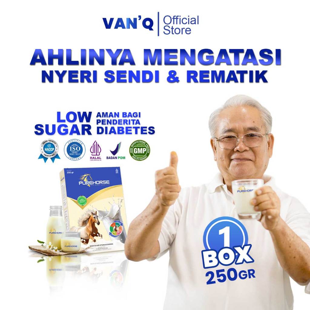 

Susu Kuda Liar Sumbawa Asli 100% Purehorse Untuk Nyeri Sendi & Rematik | 250 Gram | Paket 1 Box
