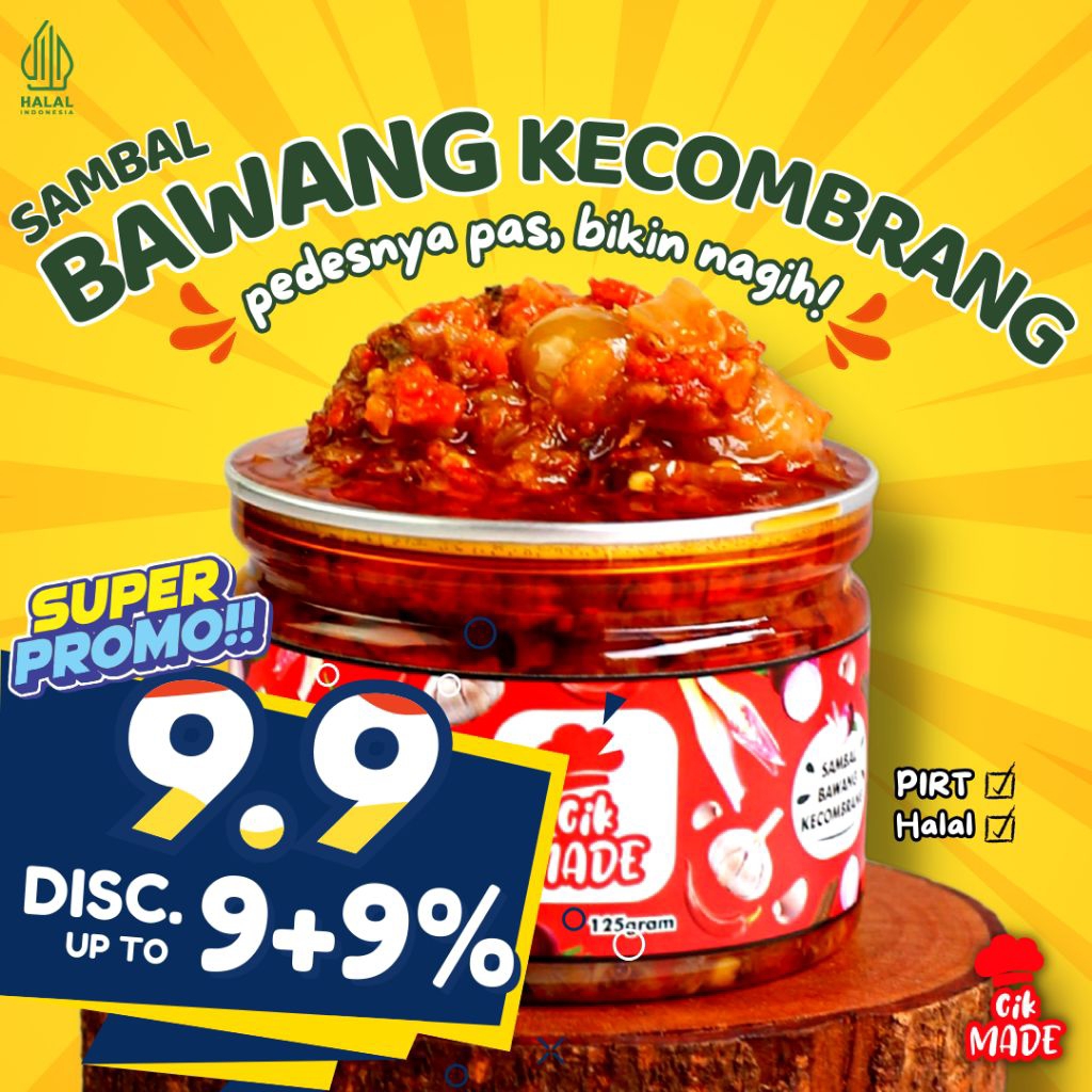 

Sambal Bawang Kecombrang " Cik Made " - 125 Gram