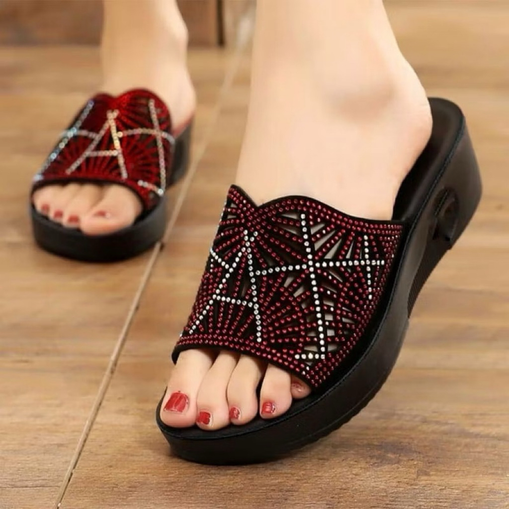 Wedges Sofiya/SANDAL SOFIYA WANITA HAK TERBARU/SANDAL SLOP WANITA TERMURAH/SANDAL SOFIYA/Sandal Wedg