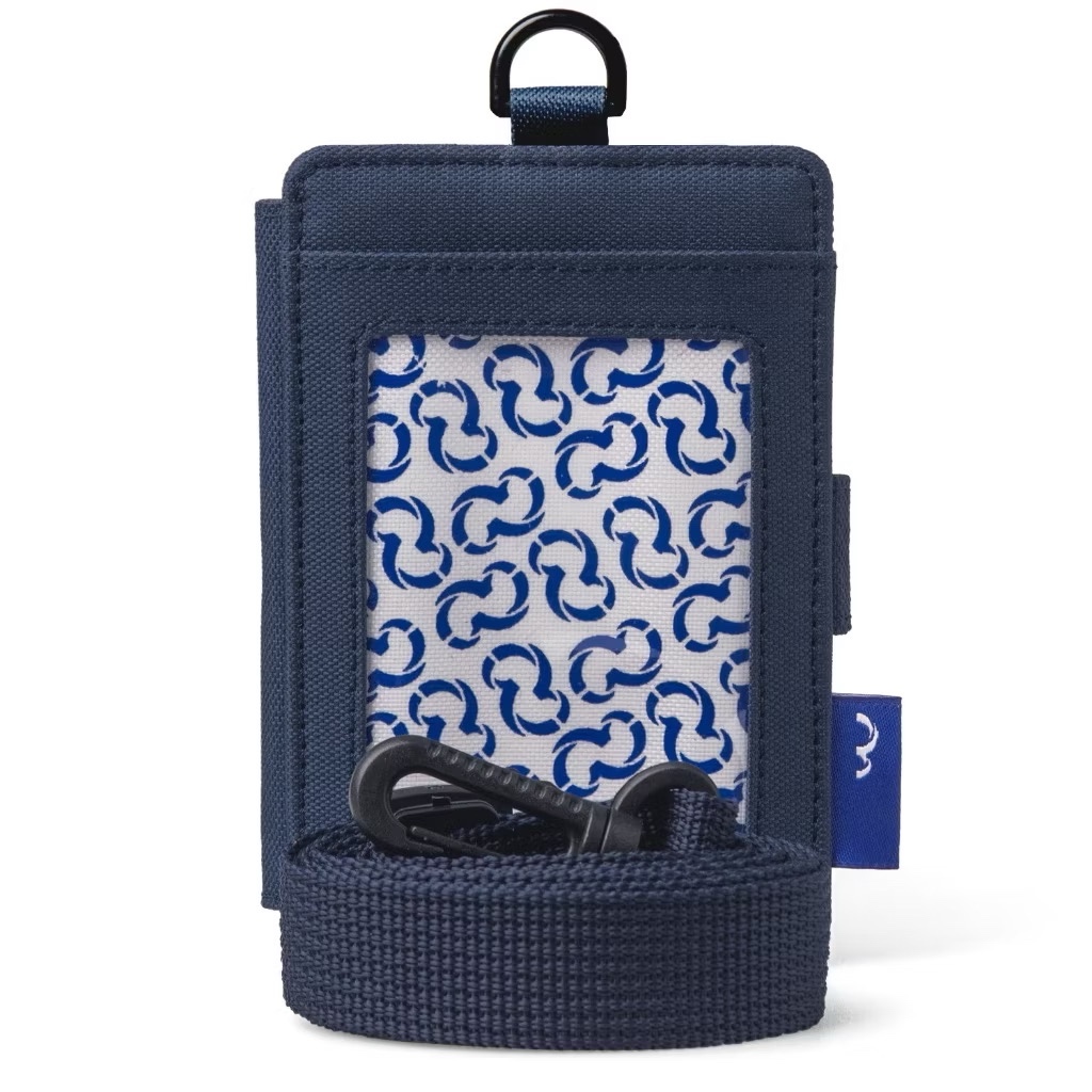 

Wallts Pebble Navy - Lanyard Name Tag ID Card Kantor Unisex Pria Wanita