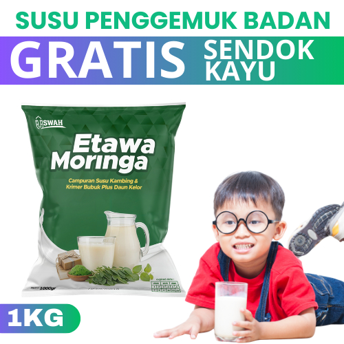 

Etawa Moringa - Susu Etawa Penggemuk 1KG Anak Kurus – Naikin Berat Badan Sehat