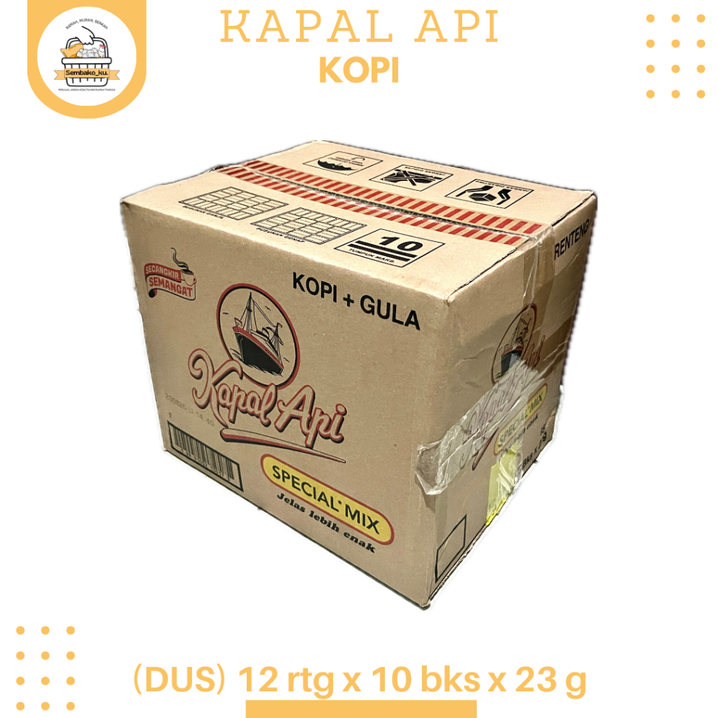 

Kopi Kapal Api Special Mix - 1 Dus (120 Sachet x 23g)