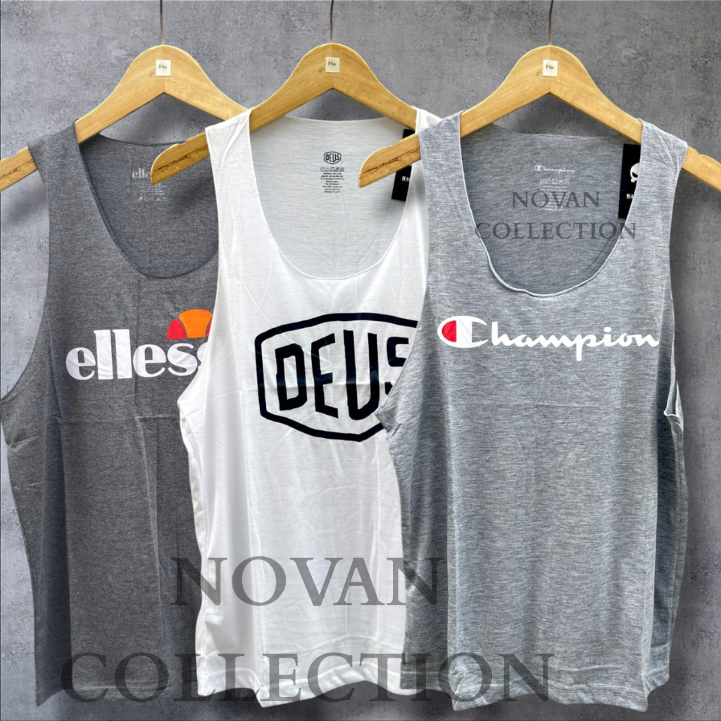( 1 PAKET ISI 6 PCS ) Kaos Singlet Lekbong Premium Cotton Kaos dalam pria dewasa kaos gym pria singl