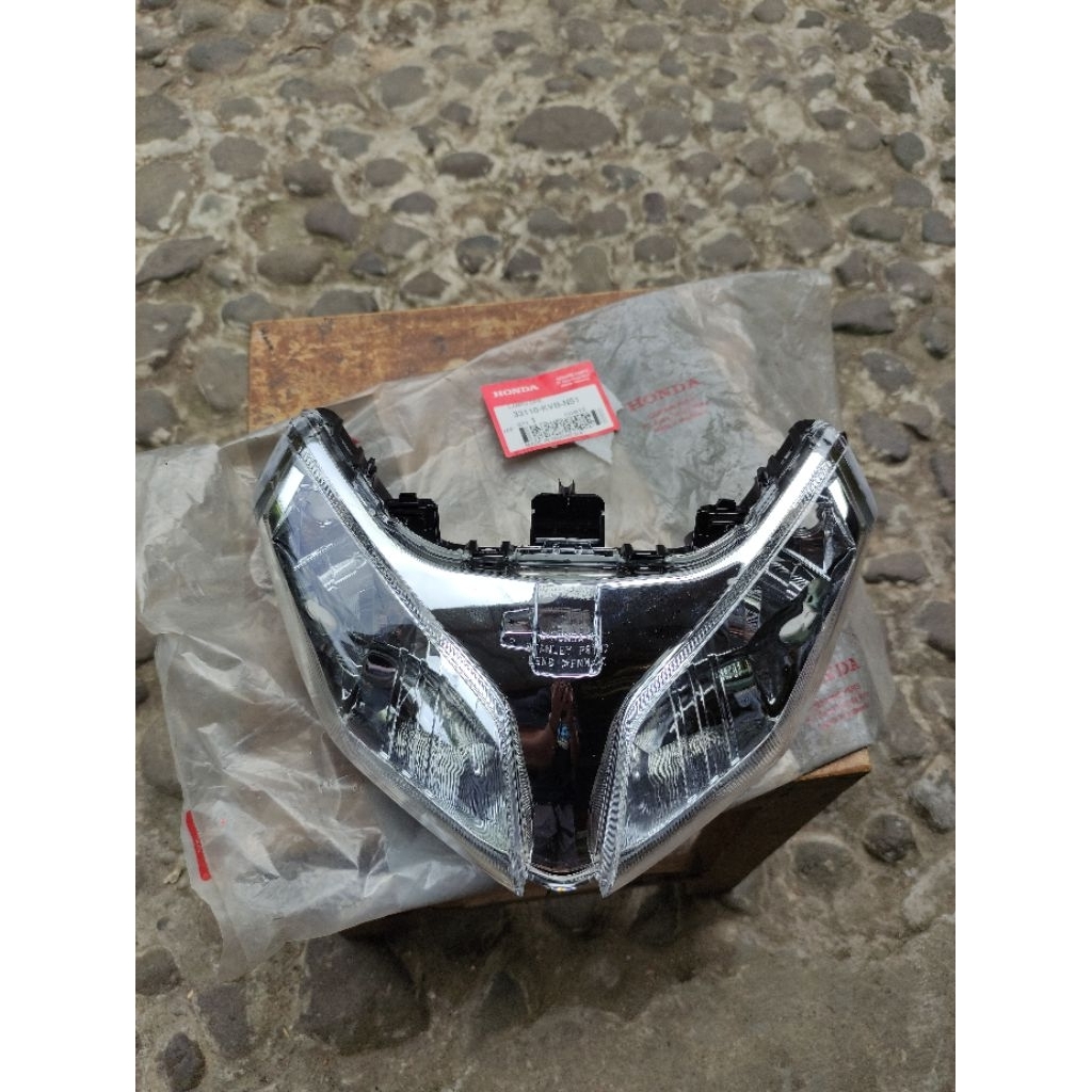 lampu depan vario 110 karbu original baru KVB