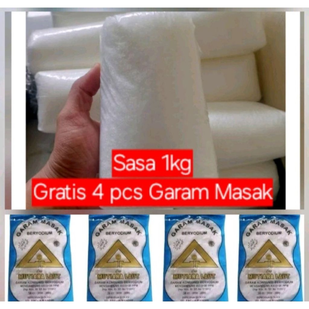

Sasa 1kg Micin Penyedap Rasa Gratis 4pcs Garam Masak Berkualitas dari Mutiara Laut Masakan Food Spices