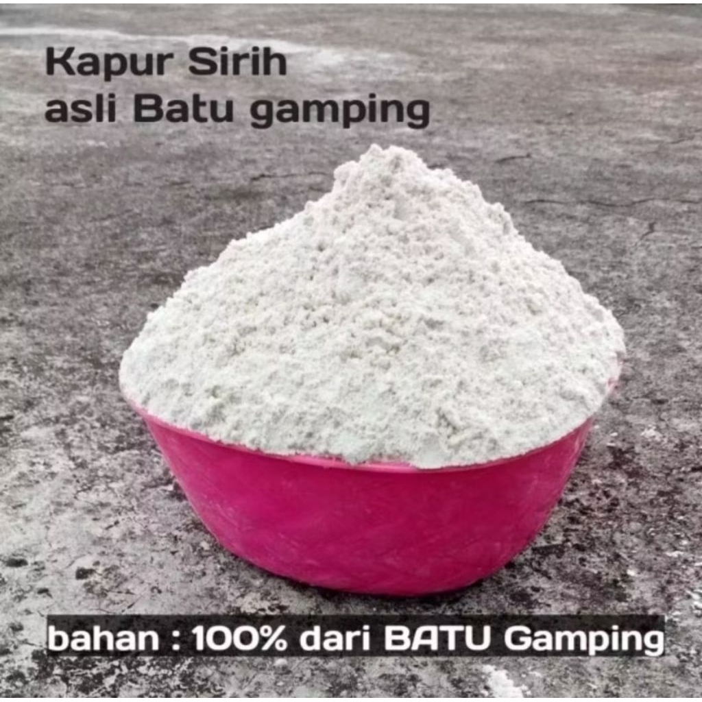 Kapur Sirih Food Grade 100% Kapur Bubuk BATU GAMPING / KAPUR SIRIH UNTUK MAKANAN