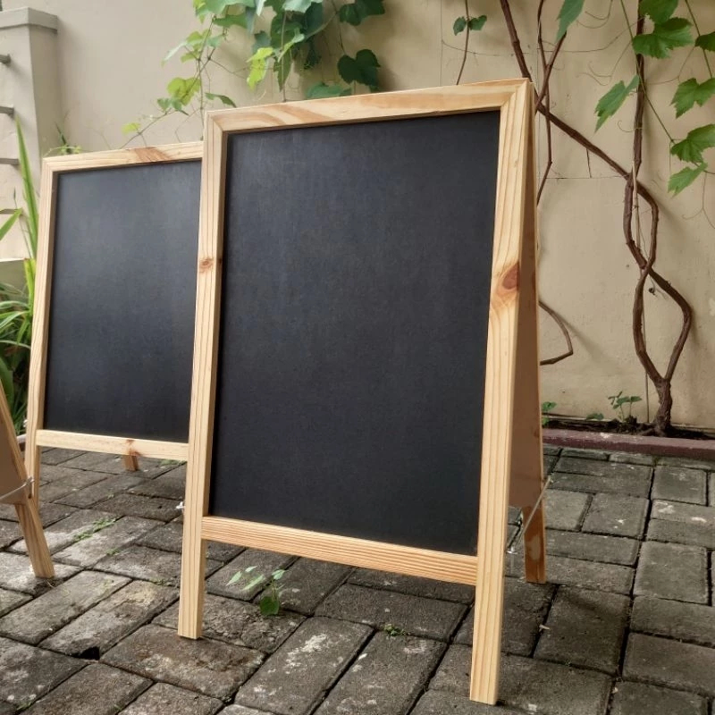 

Papan Tulis Lipat Dua Sisi Kayu Pinus 60x40 Cm