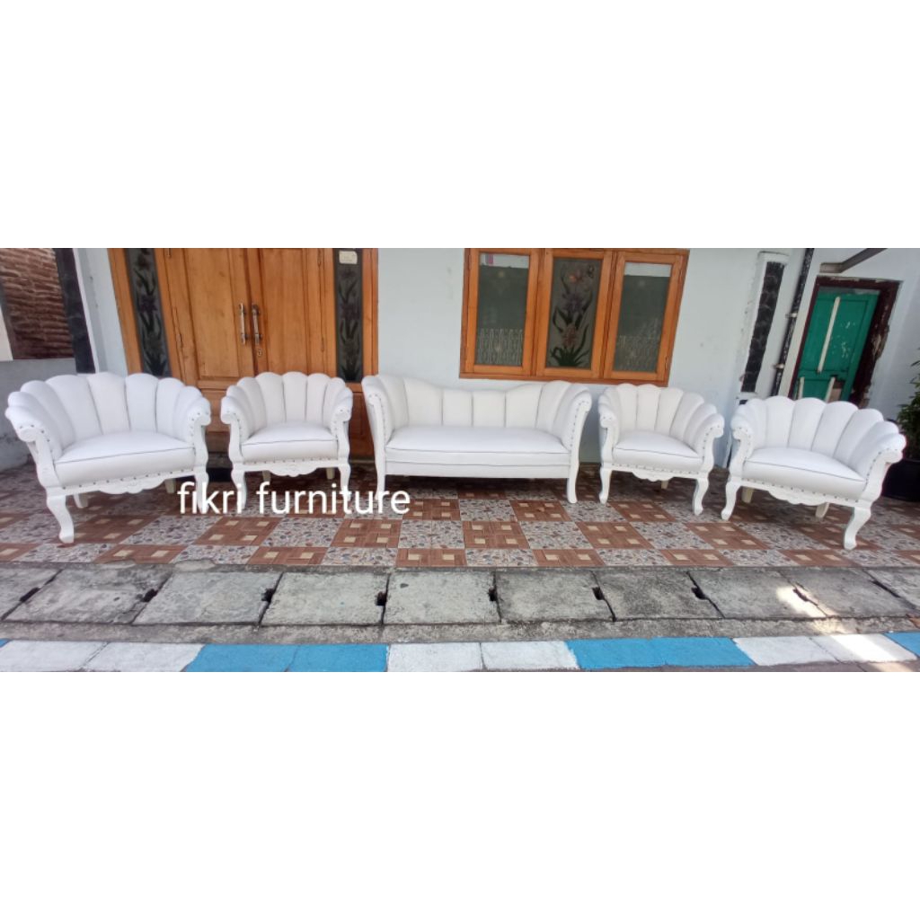 kursi kerang ukir / kursi pelaminan terbaru / kursi pelaminan minimalis / sofa pelaminan