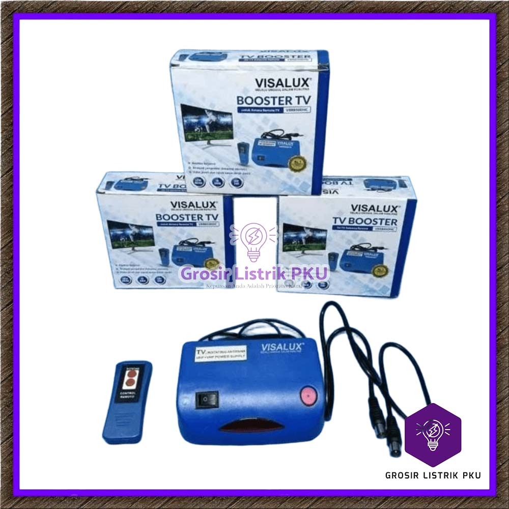 Booster Antena TV Merek Visalux VS850DHC Booster Antena Gratis Remote Visalux Original Berkualitas